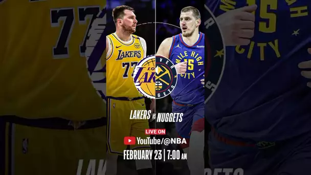 Doncic vs Jokic. #3 vs #5 in the WEST. LIVE on YouTube in India! 🍿