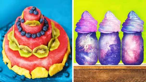 24 INCROYABLES IDÉES AVEC DE LA NOURRITURE ET RECETTES FACILES POUR LES ENFANTS