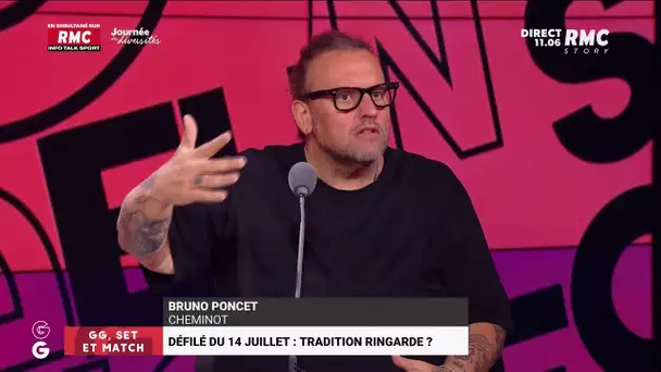 Défilé du 14-Juillet: "Cette dépense d'argent c'est une gabegie" pour le cheminot Bruno Poncet