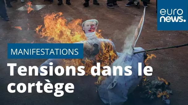 Manifestation contre la réforme des retraites : un cortège émaillé de tensions à Paris