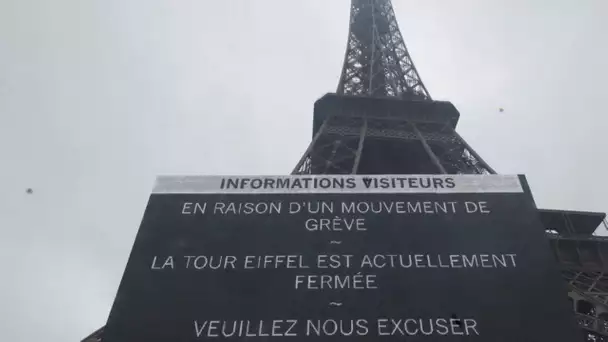 Grève à la Tour Eiffel : les touristes compréhensifs, les salariés évoquent une situation «intena…