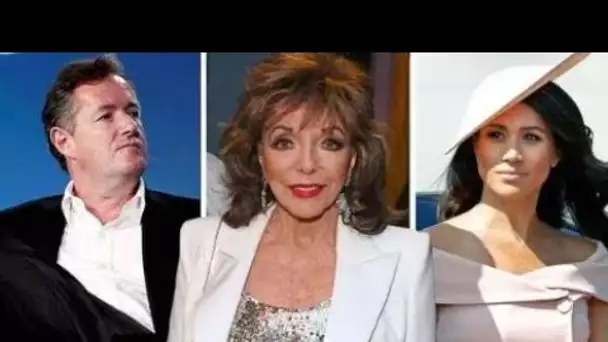 Joan Collins dans le sauvage Piers Morgan fermé à cause de Meghan Markle