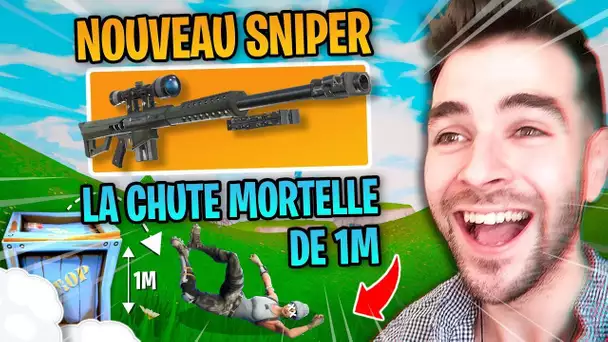 🏆BUG: CHUTE de 1m=MORT avec SNIPER LOURD ► LE MOVE A TRAIN au Snip - Top1 Fornite Saison 5