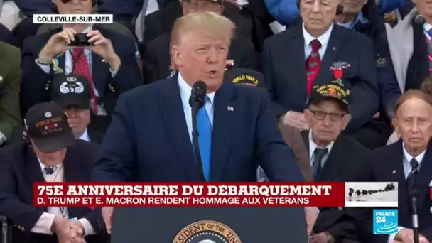 Trump aux vétérans du D-Day: "Vous êtes la fierté de notre pays"