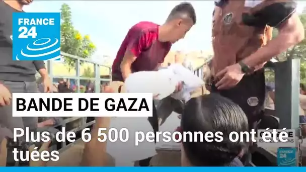 Bande de Gaza : plus de 6 500 personnes tuées, dont la famille d'un journaliste d'Al-Jazeera