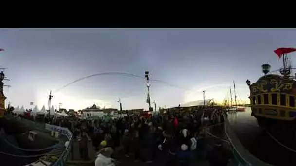 Vidéo 360° Route du Rhum 2018 : La foule sur les quais de Saint-Malo