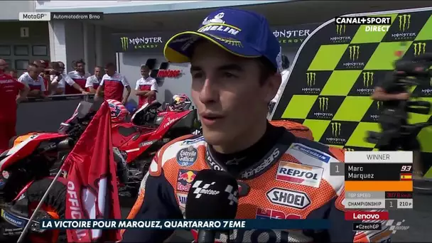 MotoGP - Marc Márquez réagi suite à sa victoire du #CzechGP