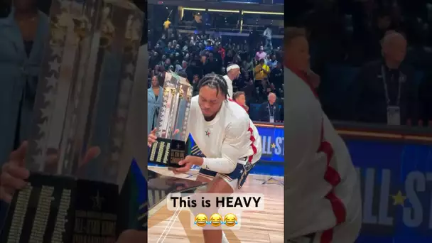 Scottie Barnes With The #NBAAllStar Trophy! 🤣🏆| #Shorts