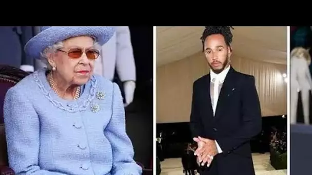 Lewis Hamilton a rappelé la réaction de Queen alors qu'il tâtonnait le protocole royal assis à côté