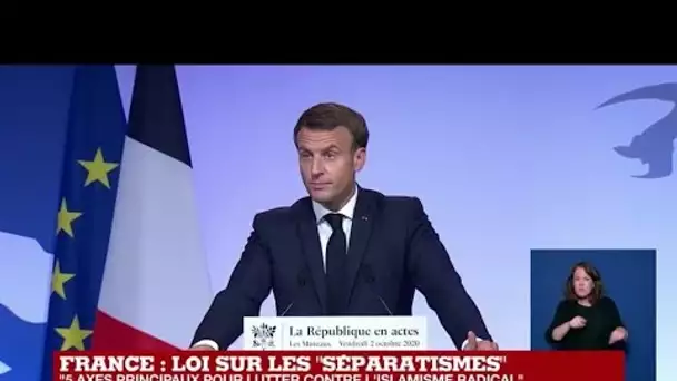 Macron : loi sur le séparatisme, "renforcer l'arsenal contre l'islam radical"