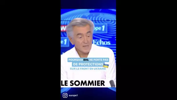 Pourquoi Bernard Henry-Lévy ne porte pas de protections en Ukraine ?#shorts