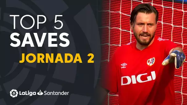 LaLiga TOP 5 Paradas Jornada 2