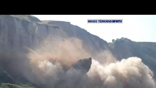 Eboulement d&#039;une falaise à Saint-Jouin-Bruneval - 18/07