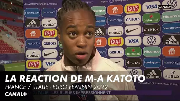 La réaction de Marie-Antoinette Katoto - France / Italie - Euro Féminin 2022