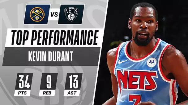 Kevin Durant Fills It Up With 34 PTS, 9 REB & 13 AST In The Nets Victory!