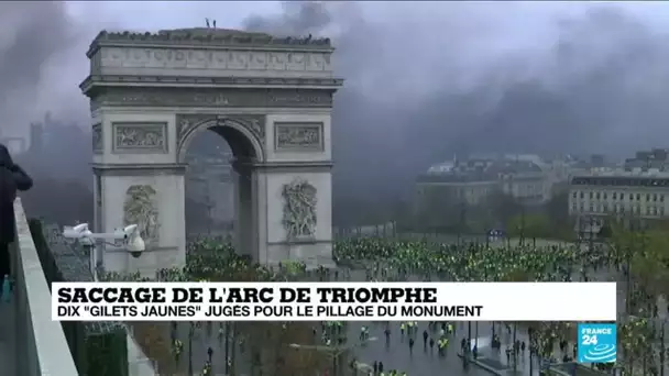 Saccage de l'Arc de Triomphe : dix "gilets jaunes" jugés pour le pillage du monument