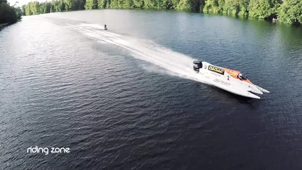 Record du monde de vitesse - Wakeboard tracté par une F3000