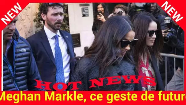 Meghan Markle, ce geste de future maman qui attendrit à New York