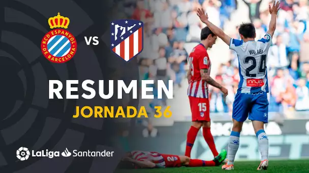 Resumen de RCD Espanyol vs Atlético de Madrid (3-0)