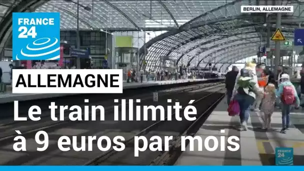 Allemagne : le train illimité à 9 euros par mois • FRANCE 24