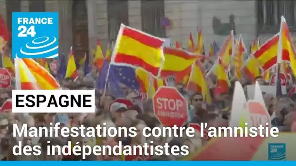 Espagne : immenses manifestations pour dénoncer la loi d'amnistie des indépendantistes catalans