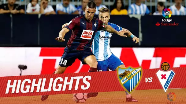 Resumen de Málaga CF vs SD Eibar (0-1)