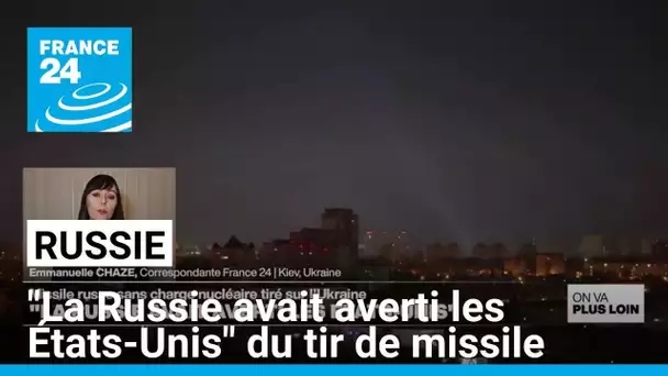 Missile russe : "La Russie avait averti les États-Unis" • FRANCE 24