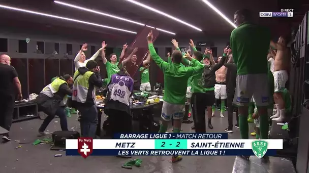 L'ambiance complètement FOLLE dans le VESTIAIRE de Saint-Etienne après la montée en Ligue 1 !