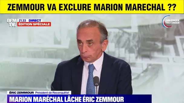 ZEMMOUR ANNONCE AVOIR ETE TRAHI PAR MARION MARECHEL ET PLEURE SUR BFM TV