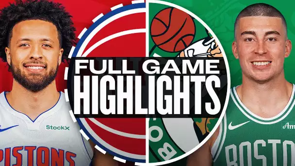 PISTONS at CELTICS | FULL GAME HIGHLIGHTS | December 12, 2024