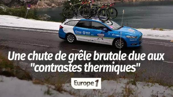 Tour de France : une chute de grêle brutale due aux "contrastes thermiques"