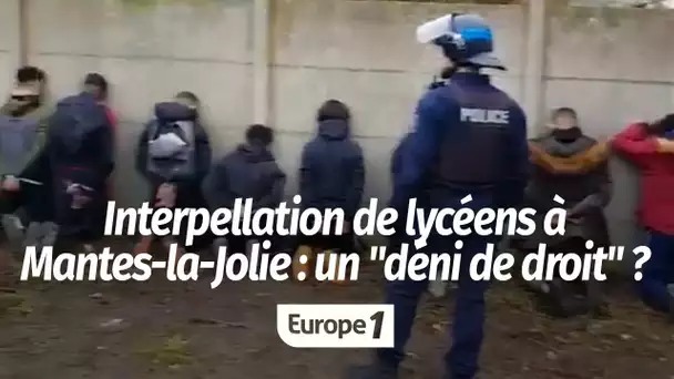 Interpellation de lycéens à Mantes-la-Jolie : un collectif dénonce un "déni de droit"