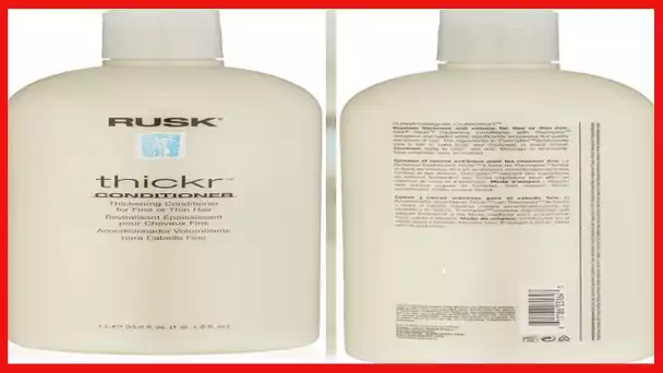 RUSK Designer Collection Thicker Thickening Conditioner for Fine or Thin Hair, Daily-Use Thickening