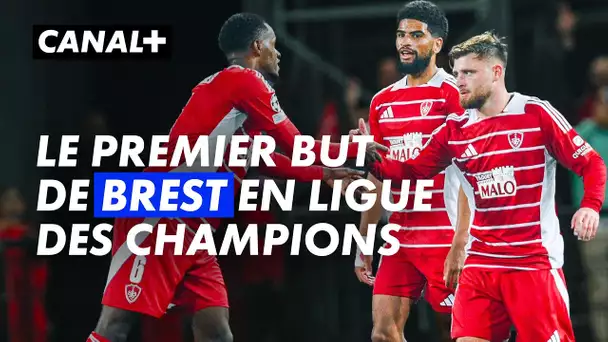 Hugo Magnetti marque le premier but de Brest en Ligue des Champions ! 2024-25 (J1)