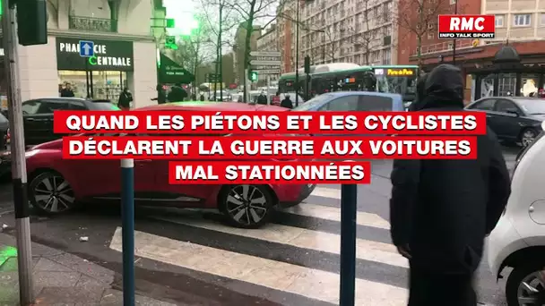 Quand les piétons et les cyclistes déclarent la guerre aux voitures mal stationnées