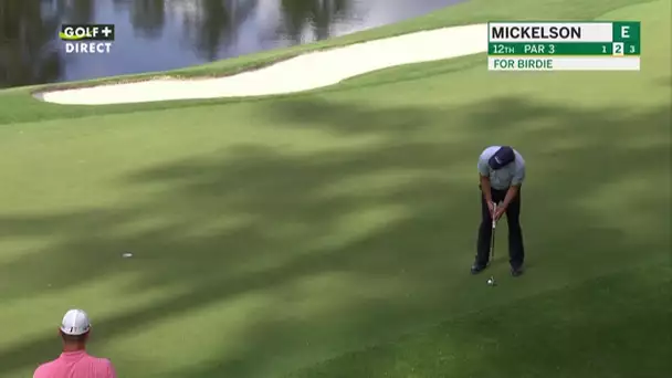 The Masters 2019 - Phil Mickelson passe sous le par avec ce birdie sur le 12 !