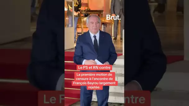 La première motion de censure à l’encontre de François Bayrou largement rejetée.