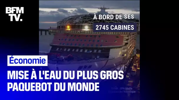 Mise à l'eau réussie pour le "Wonder of the Sea", le plus gros paquebot de croisière du monde