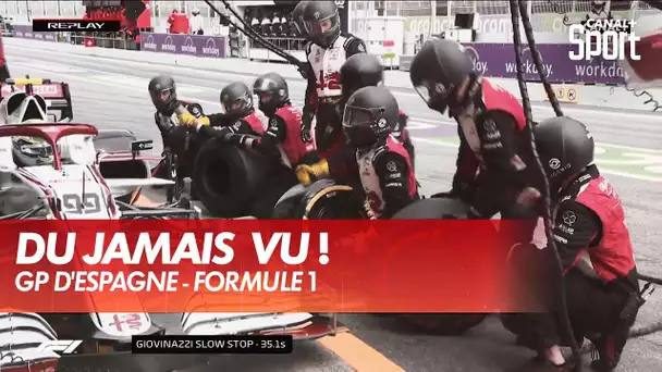 Un pneu neuf ... mais pas gonflé - GP d'Espagne