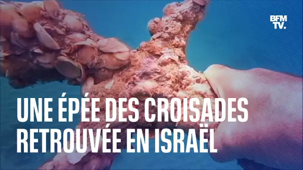 Une épée de l'époque des Croisades retrouvée par un plongeur au large d'Israël