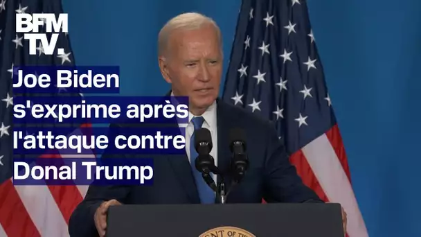 Le discours de Joe Biden après les coups de feu tirés au meeting de Donald Trump