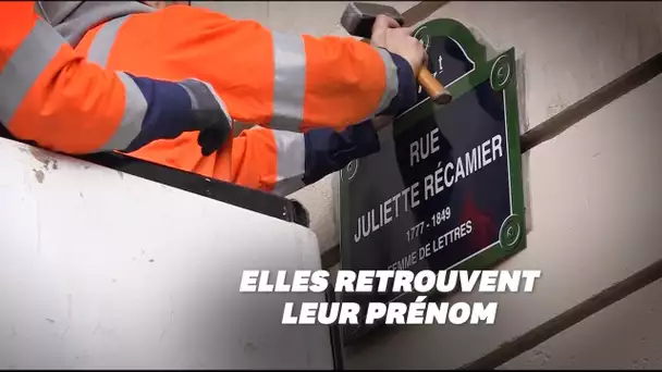 Sur cette plaque de rue à Paris, une première femme illustre a retrouvé son prénom