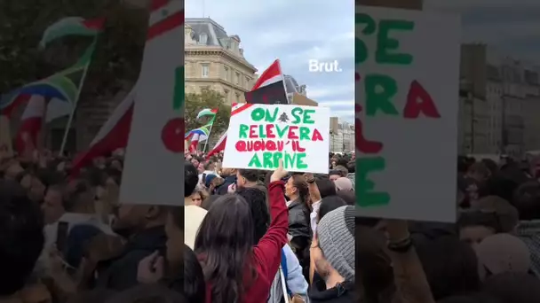 Manifestation à Paris pour un cessez-le-feu au Liban