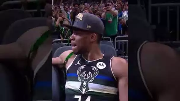 EMOTIONAL: Giannis on Bench After Finals W 🥺 | #shorts