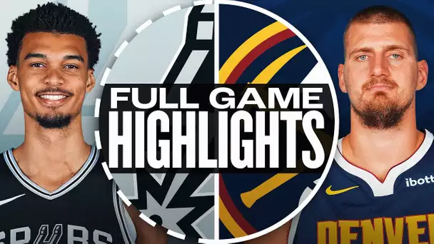 SPURS at NUGGETS | FULL GAME HIGHLIGHTS | January 3, 2025