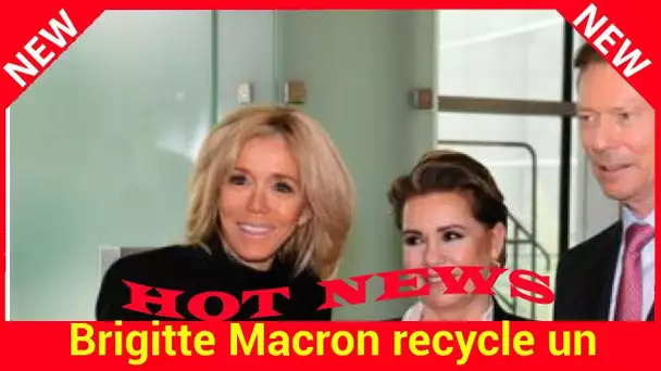 Brigitte Macron recycle un manteau qui avait fait le buzz pour une bonne cause