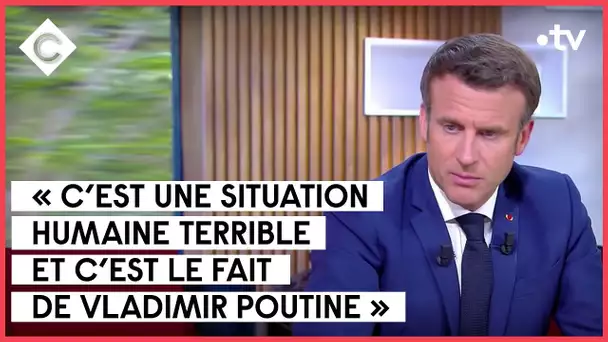 Le dialogue avec Poutine a-t-il encore un sens ? Avec Emmanuel Macron - C à Vous - 18/04/2022