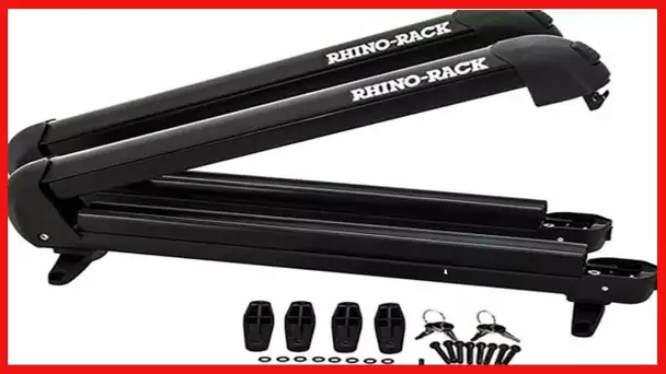 Rhino-Rack 20" Multi-Purpose Carrier for Skis, Snowboards, Fishing Rods, Skateboards, Wakeboards