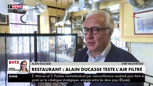 Alain Ducasse teste l’air filtré dans son restaurant