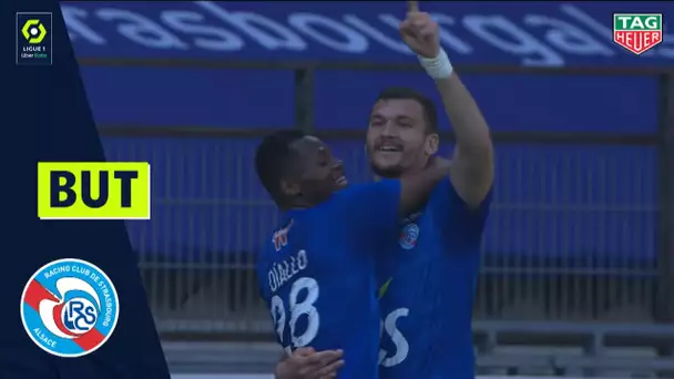 But Ludovic AJORQUE (43' - RC STRASBOURG ALSACE) RC STRASBOURG ALSACE - FC NANTES (1-2) 20/21